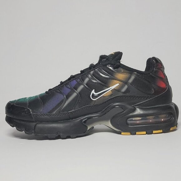 Nike Air Max Plus GS Tuned Air Black Multicolor Women’s 7 (5.5Y Youth) - Picture 4 of 11